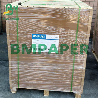 48cm 50cm 150gsm Kertas Kraft Karung Perawan Kekuatan Tinggi Untuk Kemasan Pakan
