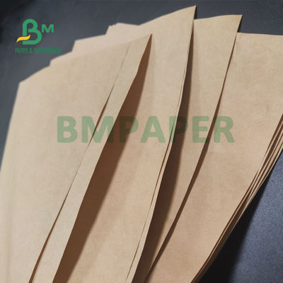 70 - 120gsm Brown Extensible Bag Paper Untuk Kemasan Kimia 50kg 79 x 109cm
