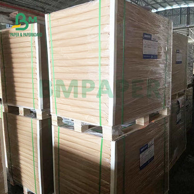 70 - 120gsm Brown Extensible Bag Paper Untuk Kemasan Kimia 50kg 79 x 109cm