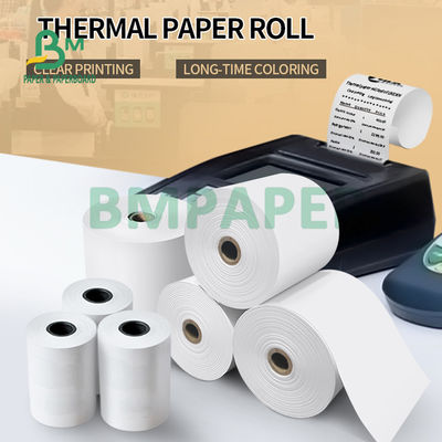 BPA Free 65gsm Thermal Printer Paper Roll Untuk Tanda Terima Kasir 80mm 57mm