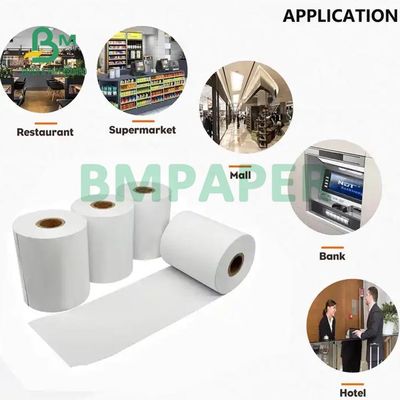 Mesin ATM 65gsm Printer Thermal Pos Paper Roll Untuk Supermarket 80 x 80mm