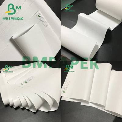Kertas Cetak Termal 70gsm 55gsm 48gsm Tampilan Hitam Gulungan Putih 790mm
