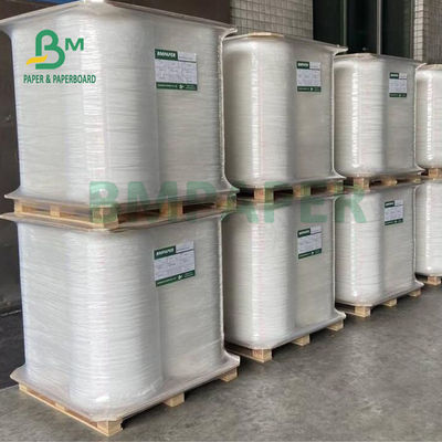 24gsm 28gsm White Kraft Straw Wrapping Paper Roll 25mm 26.5mm Kompos