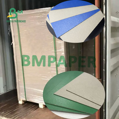 Hijau Biru Hitam Warna Dilapisi Kompres Lembar Papan Pendukung Abu-abu Pulp Daur Ulang 1mm 1.2mm 1.5mm