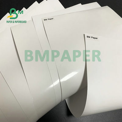 Kertas Dilapisi Gloss 80gsm Super Putih 1020mm 1365mm Jumbo Roll