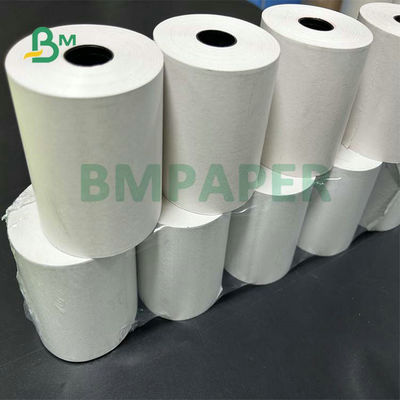 50Gr 55Gr 80 x 80mm 57 x 50mm Kertas Resi Termal Untuk Pencetakan Kertas Daftar ATM