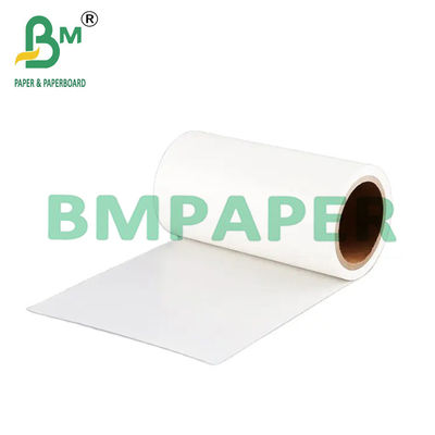 Kertas Glassine Dilapisi Silikon Liner Rilis Putih Untuk Stiker Berperekat