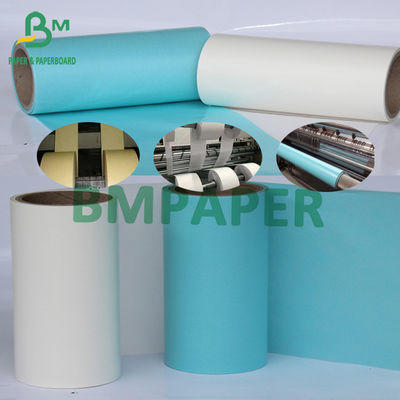 Kertas Glassine Untuk Membuat Kertas Stiker Liner Tahan Suhu Tinggi Putih Kuning Biru 58g-120g
