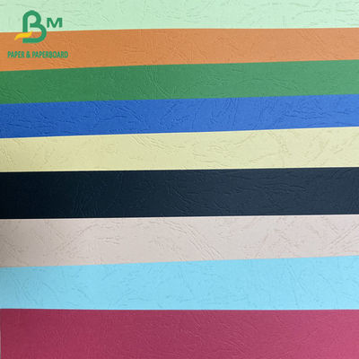 110gsm Binding Cover Paper Dua sisi Kulit Tekstur A1 A2 A3 A4 A5 Warna yang diukir