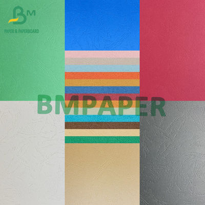 110gsm Binding Cover Paper Dua sisi Kulit Tekstur A1 A2 A3 A4 A5 Warna yang diukir