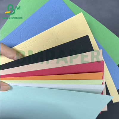 230gm Binding Craft Kulit Grain Board kertas tekstur berwarna