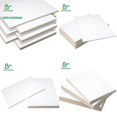 1mm 1.5mm 2.0mm Claycoated Board Dua sisi White Cardboard Grey Tengah 31 ′′ X 43 ′′ 787 mm X 1092 mm