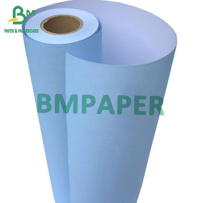 80gsm Inkjet Printer Paper Blueprints Satu Sisi Biru, Satu Sisi Putih 880mm X 50m 100m 150m Roll Core 2&quot;