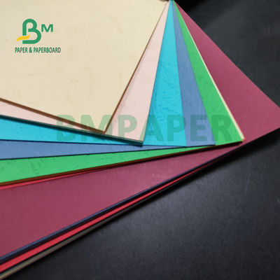 110gm 150gm Multi Color Textured Paper Cover Untuk Mengikat Buku 72 x 102cm