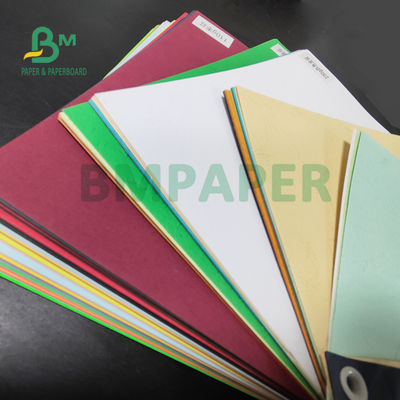 110gm 150gm Multi Color Textured Paper Cover Untuk Mengikat Buku 72 x 102cm