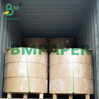Kelas Makanan Virgin Pulp 28 GSM Putih Kraft Straw Wrapping Paper Rolling Untuk Kemasan Tembakau