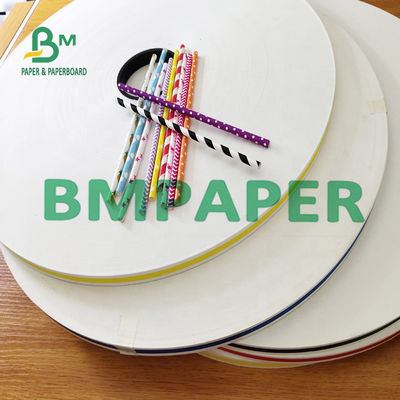 Kelas Makanan Virgin Pulp 28 GSM Putih Kraft Straw Wrapping Paper Rolling Untuk Kemasan Tembakau