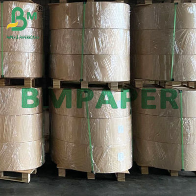Kelas Makanan Virgin Pulp 28 GSM Putih Kraft Straw Wrapping Paper Rolling Untuk Kemasan Tembakau