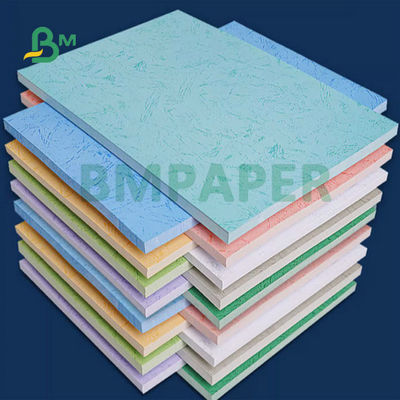 Hijau Biru Merah 230gsm 260gsm Kulit Tekstur Kertas Embossed Untuk Sampul Buku 31x43 inci