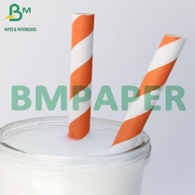 24g 28g Biodegradable Warna Kertas Minum Jerami Kemasan Kraft Paper Roll
