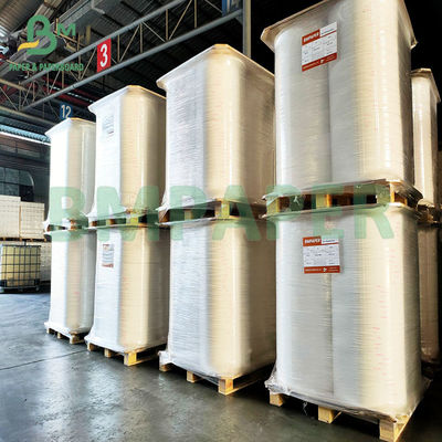 Biodegradable 28g Putih Food Safe Grade Straw Wrapping Paper Untuk Paket Straw