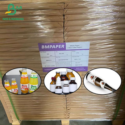 65gsm Kertas Putih Untuk Label Bir Atau Botol 49 X 68cm 40 X 68 Cm Lembar Kertas Kekuatan Basah Tinggi
