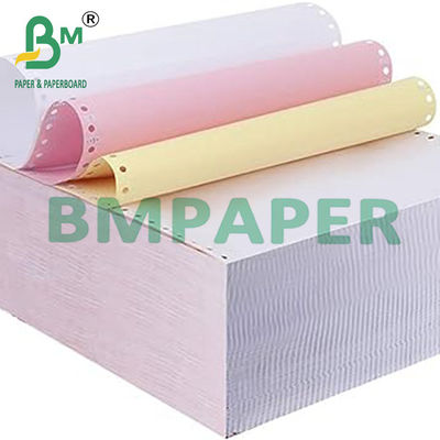 Kertas Komputer Berbentuk Kontinyu Tanpa Karbon Dengan Putih Pink Kuning