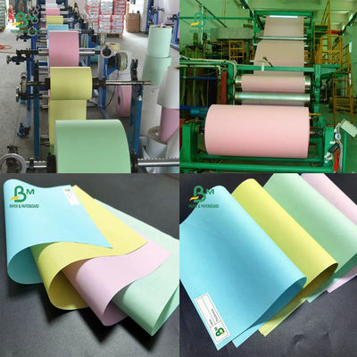 SGS Karbonless Copy Paper CB CFB CF Ukuran 43 X 61cm A2 55-60 Gsm White Paper Image Hitam