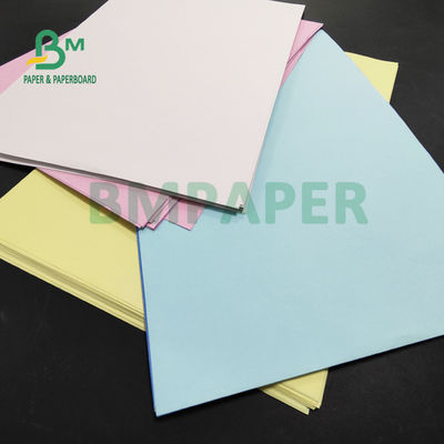 55gsm 60gsm Pink Putih Biru NCR Kertas Kantor Percetakan Untuk Faktur 70 x 100CM
