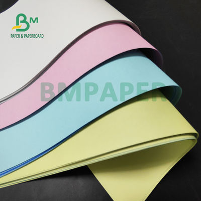 55gsm 60gsm Pink Putih Biru NCR Kertas Kantor Percetakan Untuk Faktur 70 x 100CM
