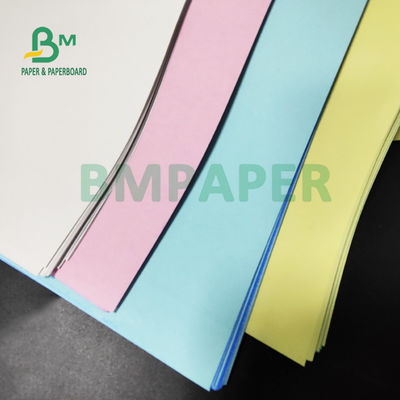 55gsm 60gsm Pink Putih Biru NCR Kertas Kantor Percetakan Untuk Faktur 70 x 100CM