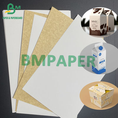 200gr White Board Kraft Back Aseptik Untuk Pengemasan Cairan beku Drinks Packing Paper Lebar 1080 mm