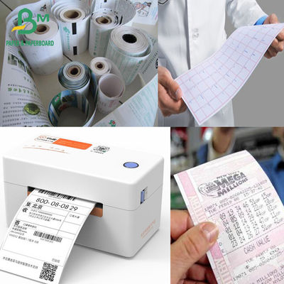 Kertas Termal Putih 57*40mm 80*80mm 80*60mm Kertas Kasir Roll ATM Bank Pos Kertas