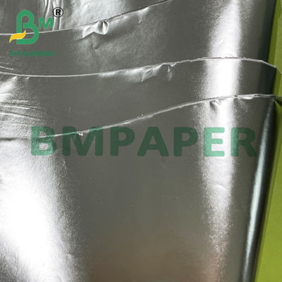 0.06mm 0.07mm Perak Vakum Metallized Paper Untuk Label Botol Bir