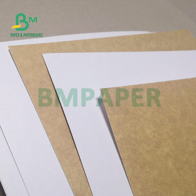 270gm Lapisan Putih Atas Kraft Back Paper Board Untuk Take Away Kotak Aman Makanan
