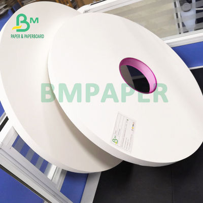 28gm Kertas putih Food Grade Untuk bungkus sedotan 30mm 35mm Ramah lingkungan