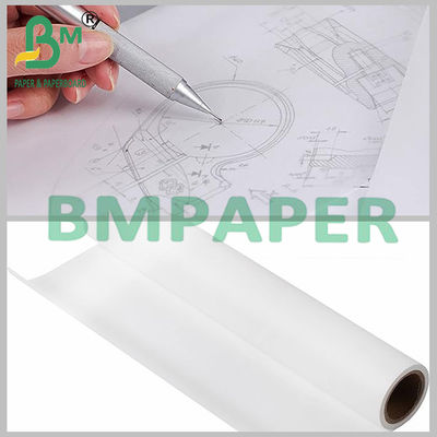 12 Inch X 55 Yard Drafting White Tracing Paper Roll Untuk Pola Jahit