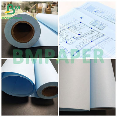 Reproduksi yang baik Kertas cetak biru sisi ganda 36 ′′ × 50 yard Core bergulir 2 inci