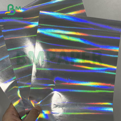 Virgin Pulp 70g Perak Kekuatan Lembab Tinggi Vacuum Metallized Paper