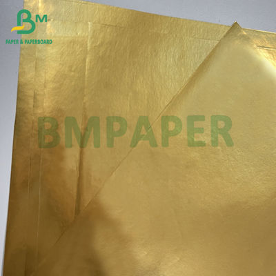 70gm tahan basah Emas Aluminium Metallized Beer Laber Paper