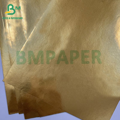70gm tahan basah Emas Aluminium Metallized Beer Laber Paper