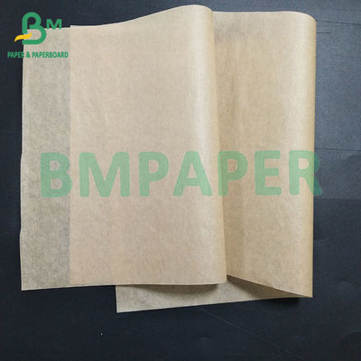 Brown tahan minyak dan tahan air Food Grade kertas ukuran disesuaikan tahan minyak 33 / 35 / 38 / 40 / 50g