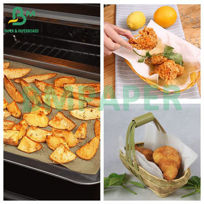 Kelas Makanan Biodegradable Greaseproof Baking Silikon Oil Food Wrapping Paper