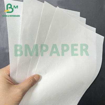Perbaikan yang sangat baik 60gm kertas putih tahan lemak untuk makanan makanan ringan kemasan