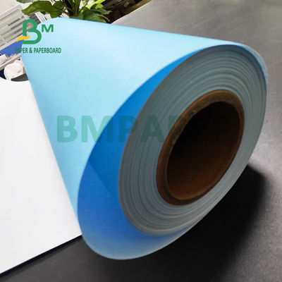 80gr Blue Paper Roll Putih Back Untuk CAD Teknik Gambar 880mm X 150m 3' Inti