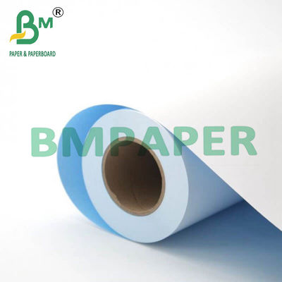 80g 24 &quot; x 150ft Blue Plotting Paper Dengan Back White Untuk Gambar Teknikal