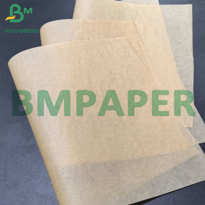 35gm Single Side Glossy MG Golden Brown Ribbed Kraft Paper Roll Untuk Pengemasan
