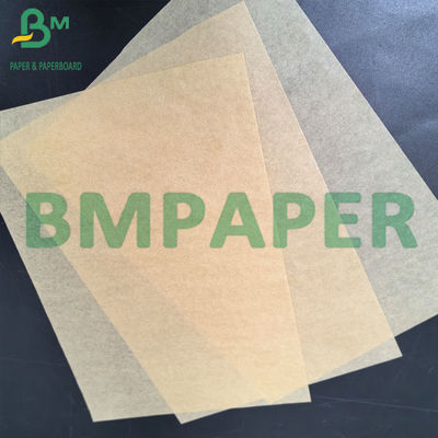 35gm Single Side Glossy MG Golden Brown Ribbed Kraft Paper Roll Untuk Pengemasan