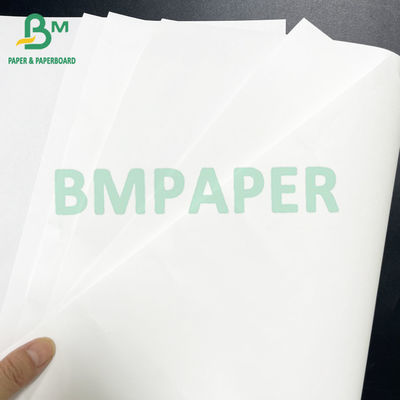 80gm Stabilitas cetak yang baik Kertas Kraft Putih Diputihkan Untuk Kemasan Makanan
