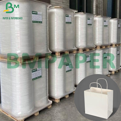 70gsm Putih Putih Kraft Paper Reel Lebar 1100mm Craft Paper untuk tas belanja